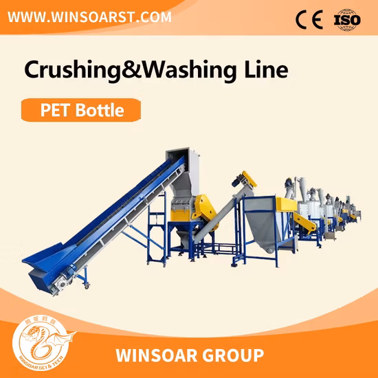 Pet/PP/PE/Film agricole/sac tissé/Nylon/flocons de bouteille/tuyaux broyeur broyeur Machine à laver Machine de recyclage du plastique