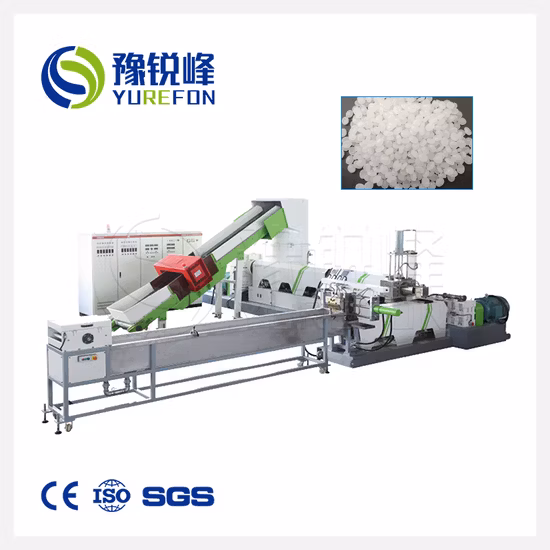 Flacon de bouteille PET en plastique de déchets/tambour/palette/PP/HDPE/LDPE/caoutchouc/morceau/tuyau en PVC/film PE/sacs tissés géants/broyeur de déchets Usine de recyclage Machine à laver