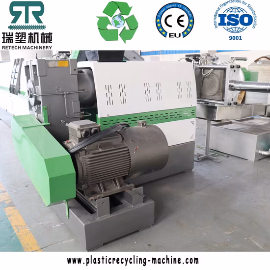 Film en plastique PE/PP/HDPE/LDPE/LLDPE/BOPP/sac/sac tissé/non tissé/fibre/ligne de granulation/usine de granulation/recyclage d'agglomération/machine de granulation compacte